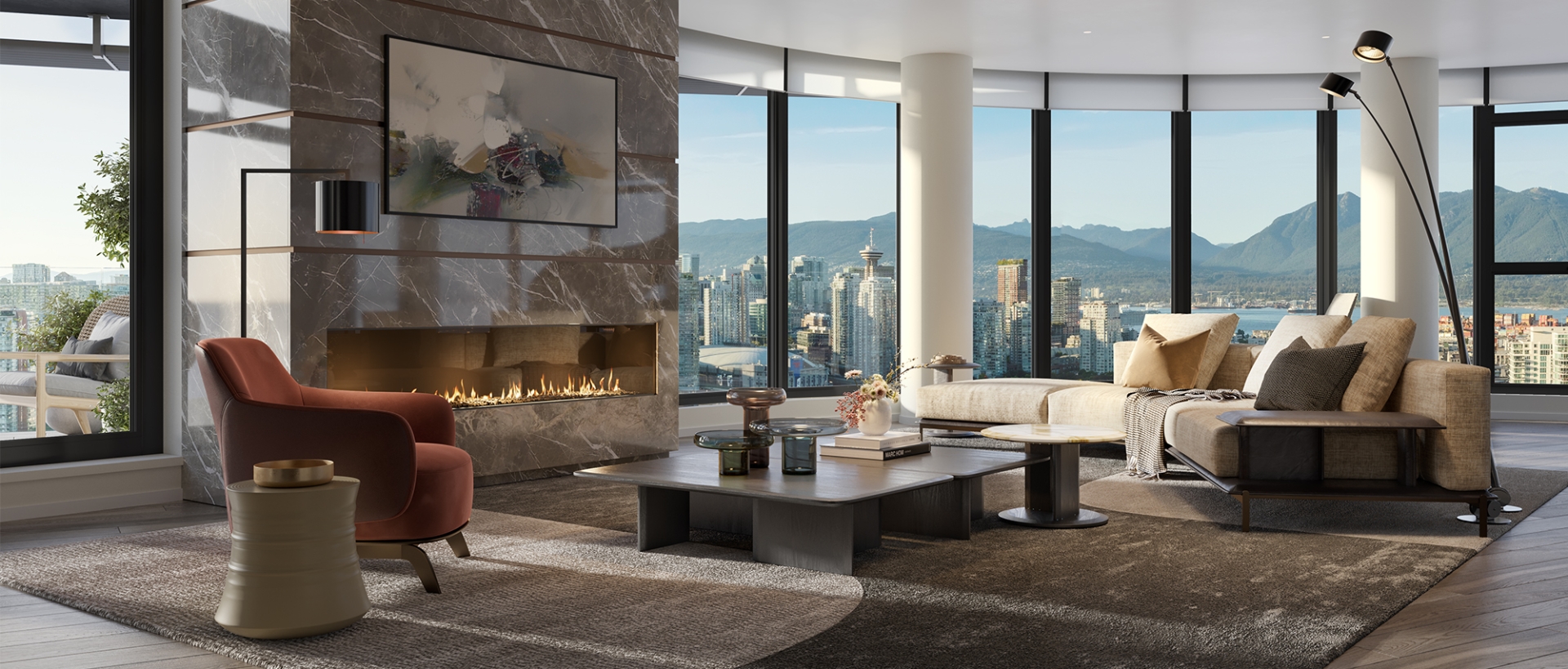 Living Room - Penthouse at TESORO